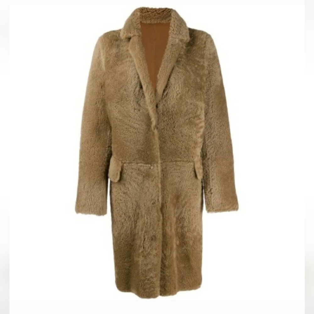 Yves Salomon Shearling Winter Reversible Coat - Size Small